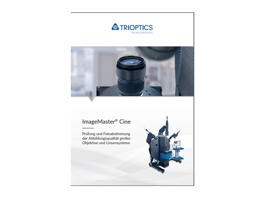 ImageMaster® Cine product brochure DE