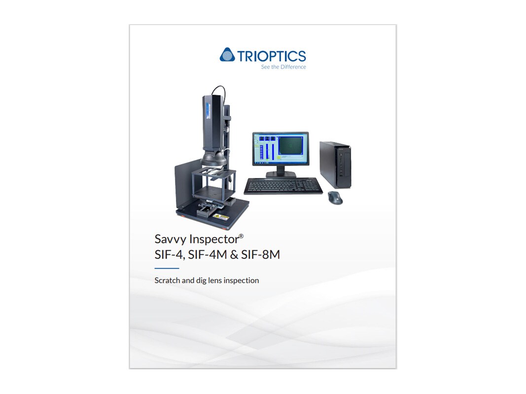 Savvy Inspector® SIF-4, Savvy Inspector® SIF-4M & Savvy Inspector® SIF-8 Brochure